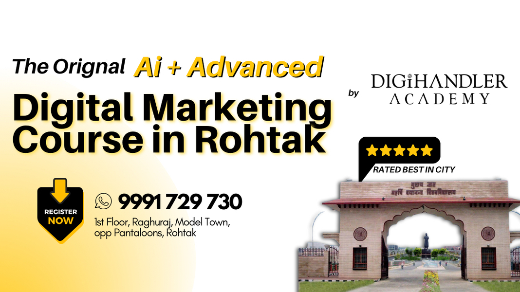 Cover photo of Digihandler Academy - Digital Marketing Institute in Rohtak